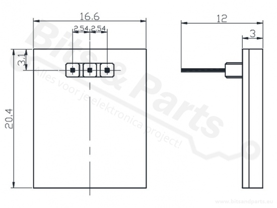 Touch switch capacitive blue